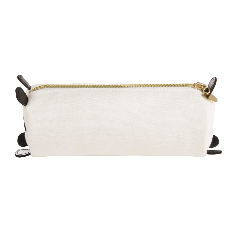 Trousse panda en toile blanche et noire (photo) Trousse panda en toile blanche et noire