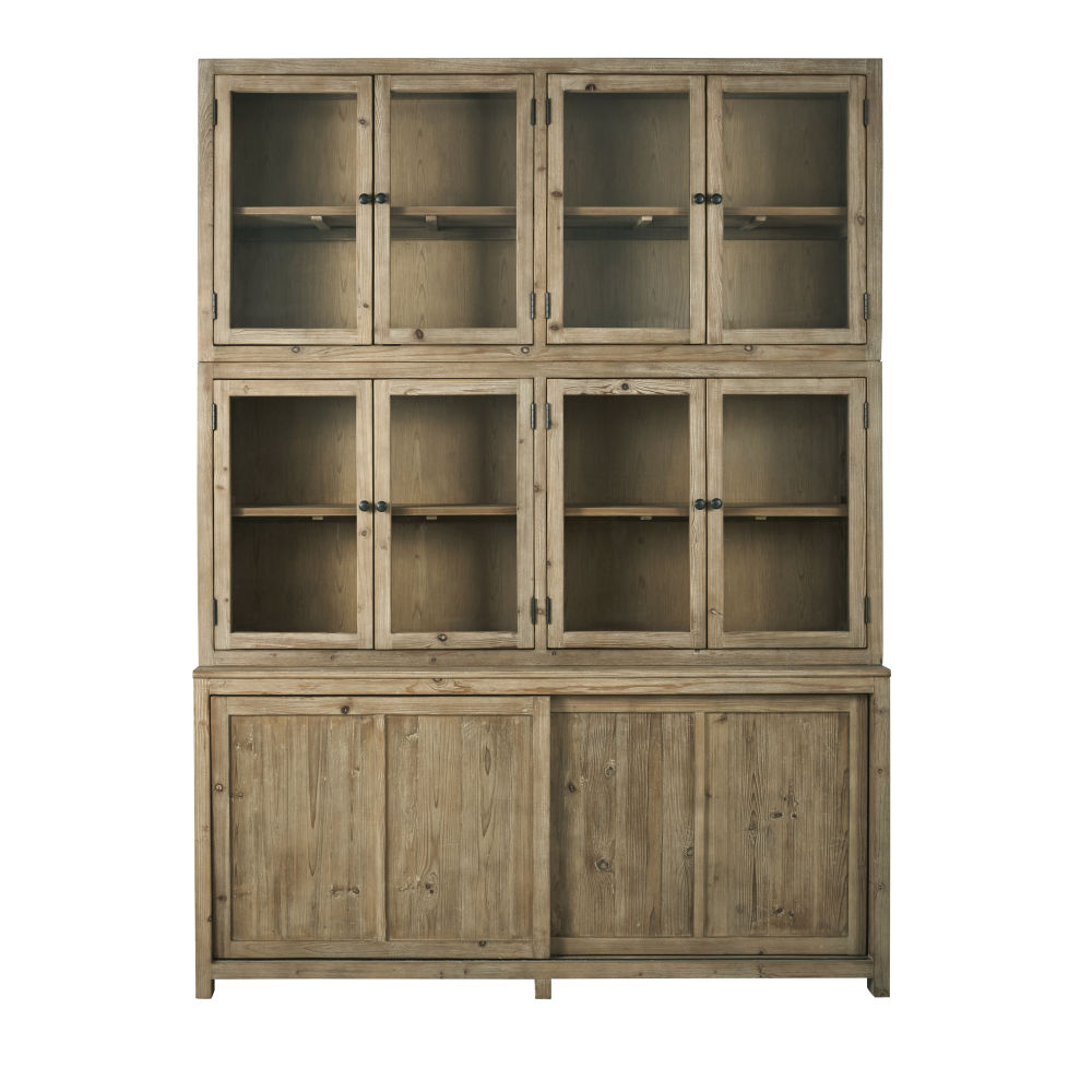 Vaisselier 10 portes finition blanchie Vaisselier 10 portes finition blanchie