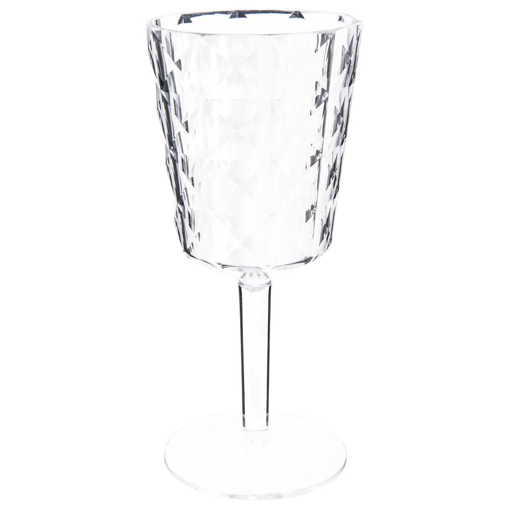 Verre à pied en plastique