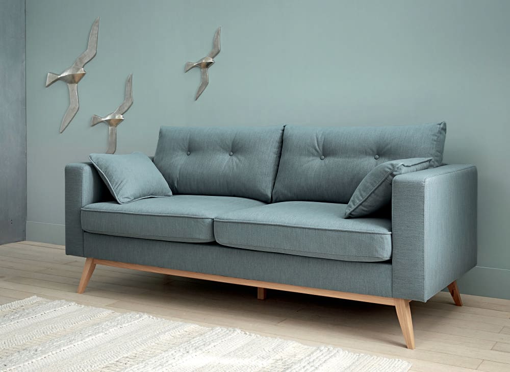 Lit 3 Glacier Style Scandinave Bleu Canapé Places wn80mvN