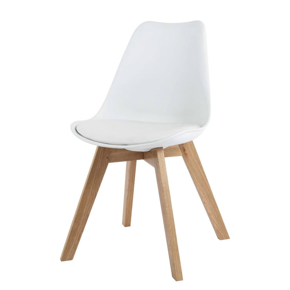 Con Scandinava Rovere IceMaisons Massiccio Sedia Bianca Gambe In QCxWdBEore