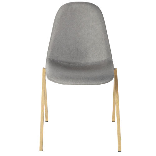 Et Chaise Gris Imitation En Pieds Métal Professionnelle Clair Teck FJKcl1