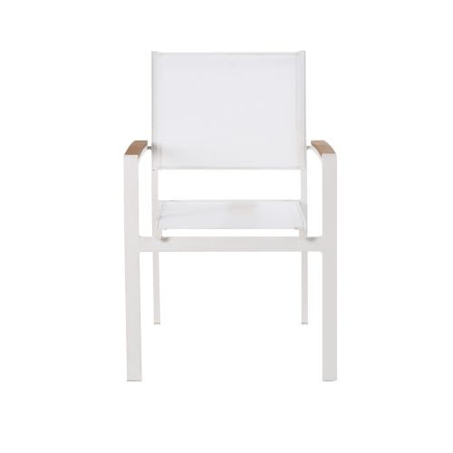 Jardin Fauteuil En Aluminium De Blanc 80vwOmNn