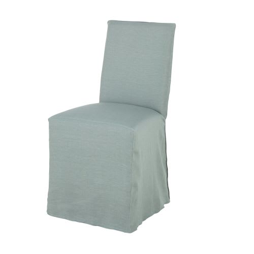 De Jade Vert Housse Chaise En Lavé Lin UMVGSqpz