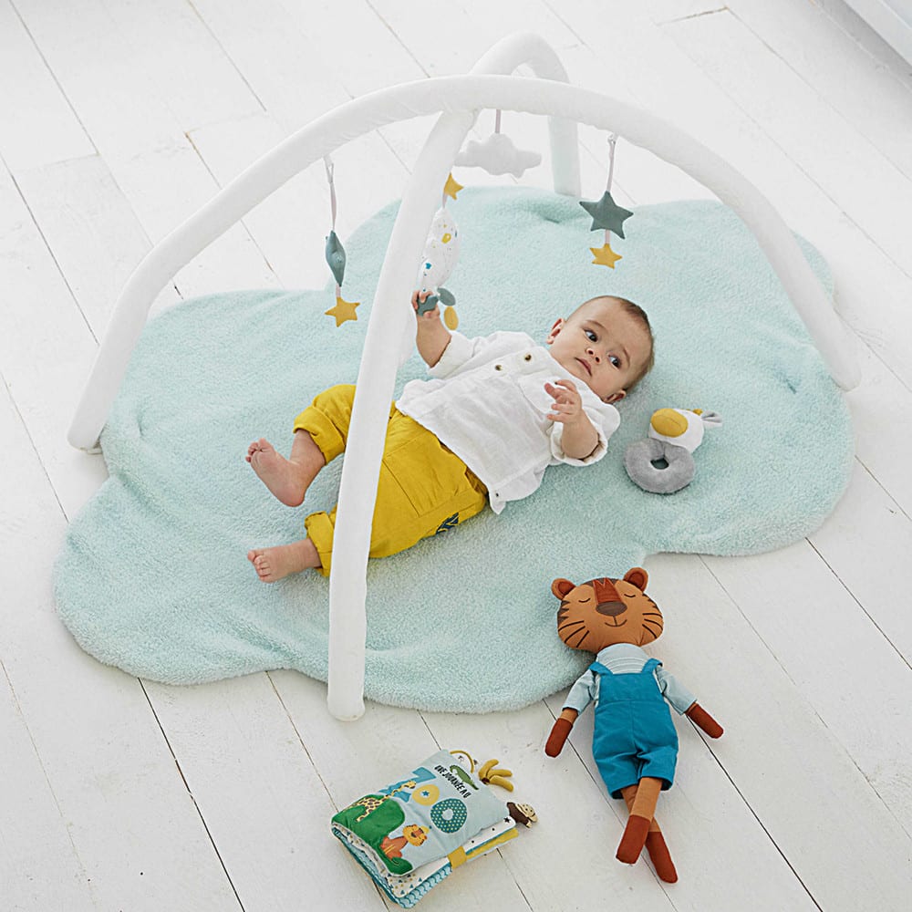 Tapis d'éveil nuage vert 90 x 90 cm Gaston | Maisons du Monde
