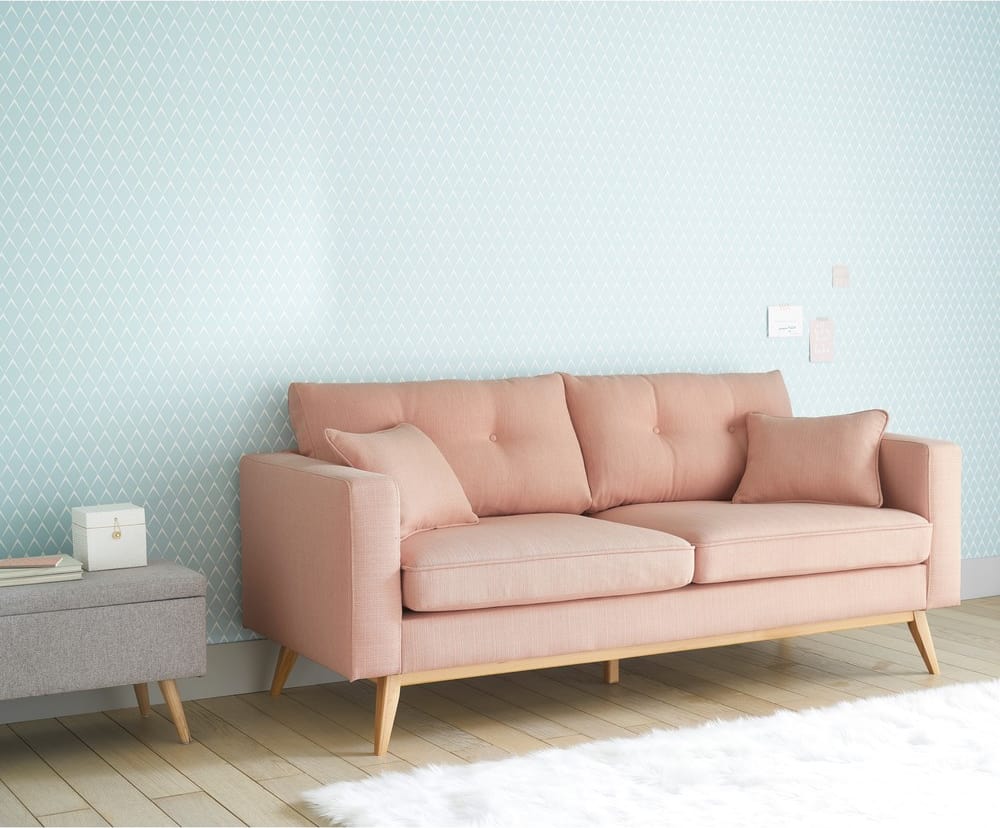 light pink sofa bed