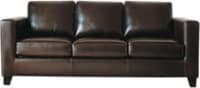 Ausziehbares 3-Sitzer-Sofa aus Spaltleder, schokoladenbraun Kennedy Ausziehbares 3-Sitzer-Sofa aus Spaltleder, schokoladenbraun Kennedy