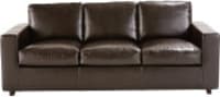 Ausziehbares 3-Sitzer-Sofa aus Spaltleder, schokoladenbraun Kennedy Ausziehbares 3-Sitzer-Sofa aus Spaltleder, schokoladenbraun Kennedy