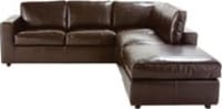 Ausziehbares Ecksofa 5-Sitzer aus Spaltleder, braun Ausziehbares Ecksofa 5-Sitzer aus Spaltleder, braun