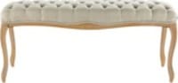 Bout de lit capitonné en chêne L 114 cm Bout de lit capitonné en chêne L 114 cm