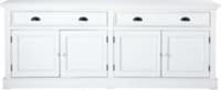 Buffet 4 portes 4 tiroirs blanc Buffet 4 portes 4 tiroirs blanc