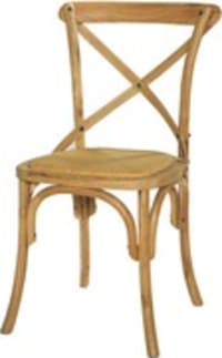 Chaise bistrot en rotin et chêne massif Chaise bistrot en rotin et chêne massif