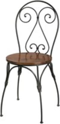 Chaise cœur en sheesham massif et fer forgé Chaise cœur en sheesham massif et fer forgé