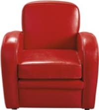 Fauteuil club enfant rouge Fauteuil club enfant rouge