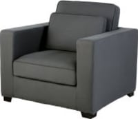 Fauteuil en coton gris ardoise Fauteuil en coton gris ardoise