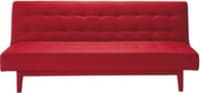 Gestepptes ausziehbares 3-Sitzer-Sofa rot Gestepptes ausziehbares 3-Sitzer-Sofa rot