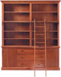 Librería con 3 cajones, 2 puertas y escalera Librería con 3 cajones, 2 puertas y escalera