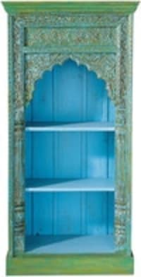 Libreria indiana verde in massello di mango L 84 cm Libreria indiana verde in massello di mango L 84 cm