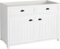 Meuble bas de cuisine en pin blanc L120 Meuble bas de cuisine en pin blanc L120