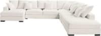 Modulare Ecksofa 7-Sitzer aus Baumwolle, elfenbein Modulare Ecksofa 7-Sitzer aus Baumwolle, elfenbein