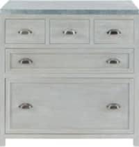 Mueble bajo de cocina de hevea gris L 90 cm Mueble bajo de cocina de hevea gris L 90 cm