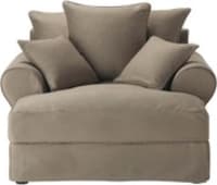 Recamiere aus Baumwolle, taupe Recamiere aus Baumwolle, taupe