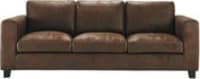 Sofa 3-Sitzer aus Wildlederimitat, braun Sofa 3-Sitzer aus Wildlederimitat, braun