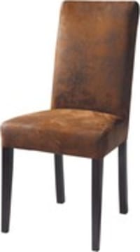 Stuhl aus Microsuede, braun Stuhl aus Microsuede, braun