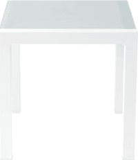 Tavolino da divano bianco da giardino in alluminio L 45 cm Tavolino da divano bianco da giardino in alluminio L 45 cm