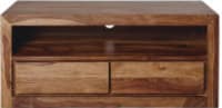 TV-Lowboard mit 2 Schubladen aus massivem Sheeshamholz TV-Lowboard mit 2 Schubladen aus massivem Sheeshamholz