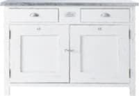 White Wood 2-Door 2-Drawer Sideboard White Wood 2-Door 2-Drawer Sideboard