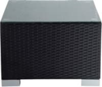 Wicker garden side table in black W 55cm Wicker garden side table in black W 55cm