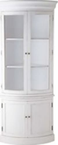 Wit houten hoekmeubel B 68 cm Wit houten hoekmeubel B 68 cm