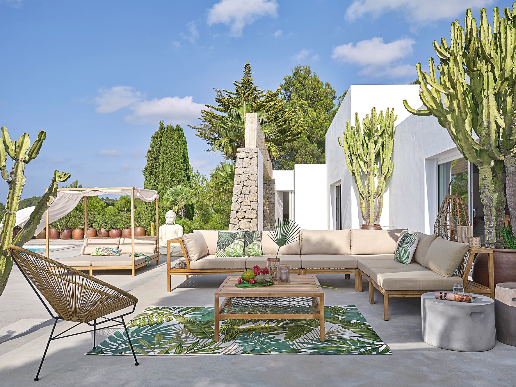 Hamacas y tumbonas, dos clásicos de la decoración de terrazas y jardines -  Foto 1