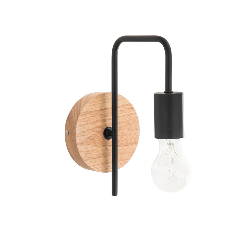 Applique Nera In Metallo E Hevea Kobe Maisons Du Monde