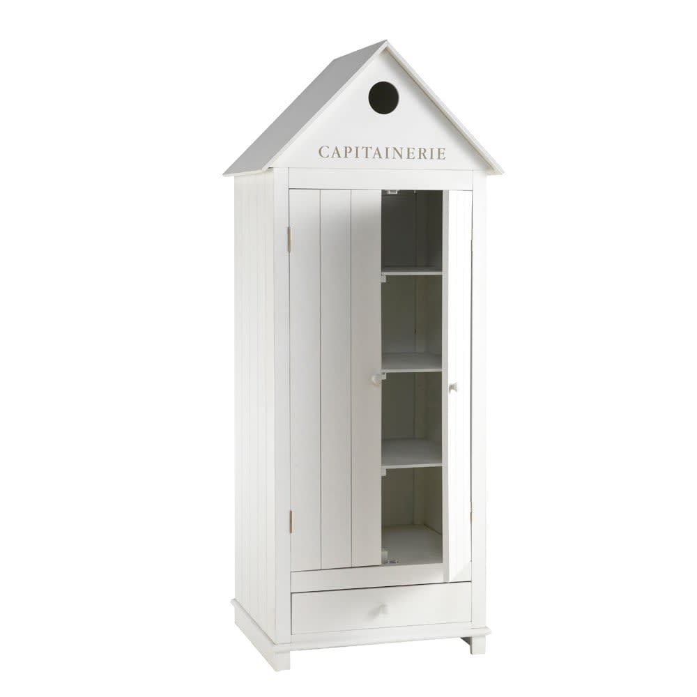 Armadio bianco in legno L 74 cm Newport Maisons du Monde