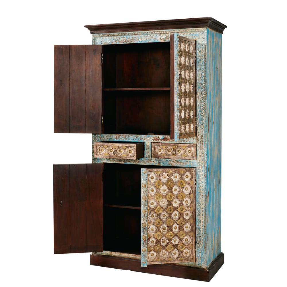 Armario de 2 puertas de mango macizo y metal Chenoa | Maisons du Monde