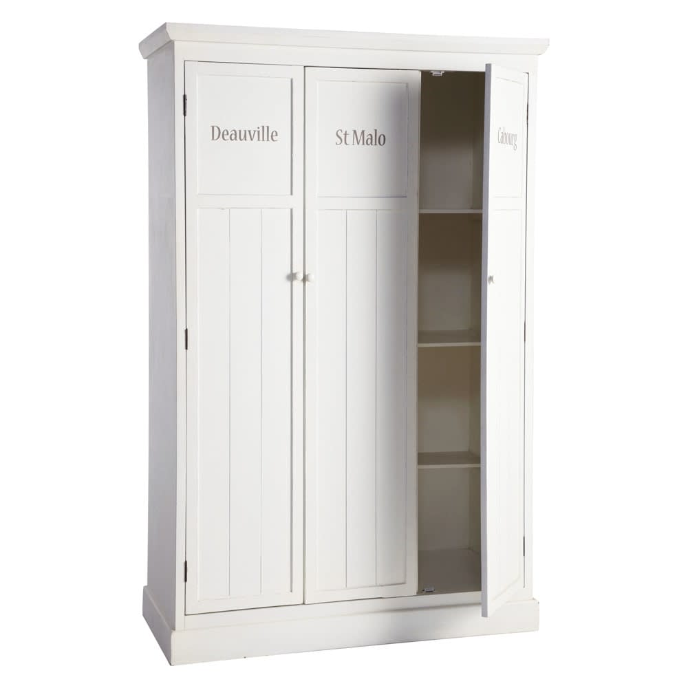 Armario de madera blanco An. 125 cm Newport Maisons du Monde