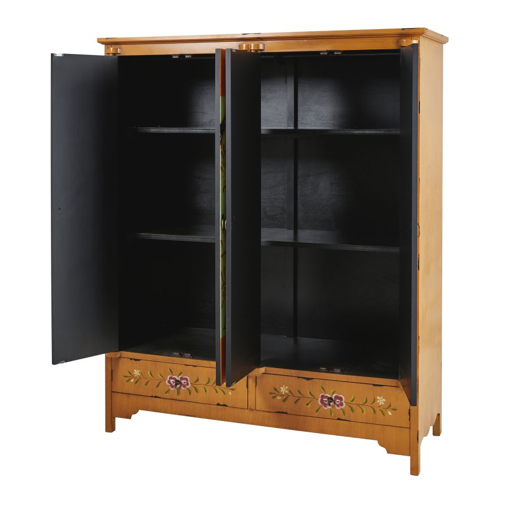 Armario estampado de madera An. 150 cm Kimono | Maisons du Monde