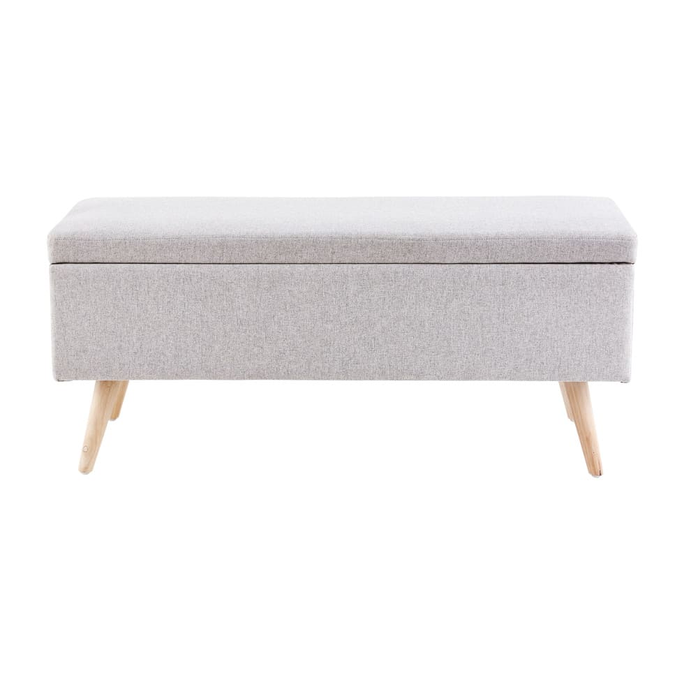 Banquette coffre vintage grise Oliver | Maisons du Monde