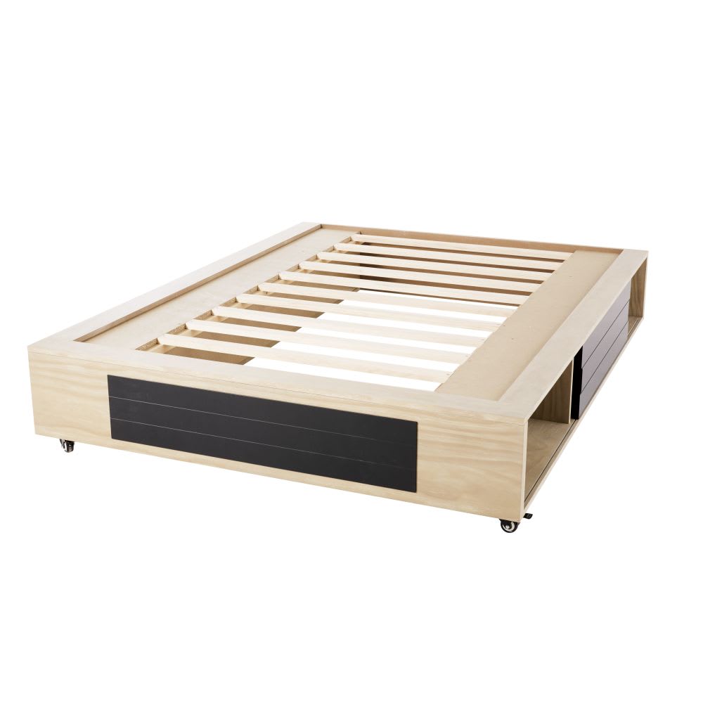 Bed on Castors with Storage 140/190 Rebel Maisons du Monde