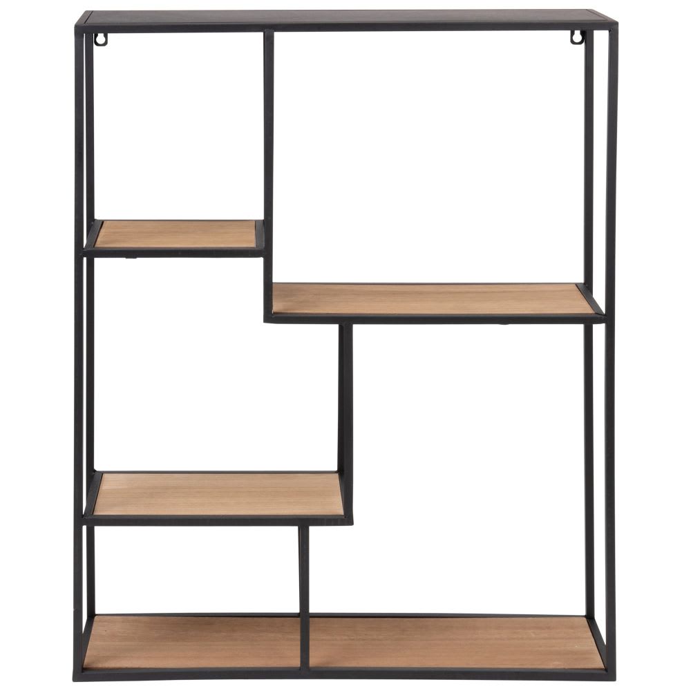 Black Metal Shelving Unit Joshua Maisons du Monde