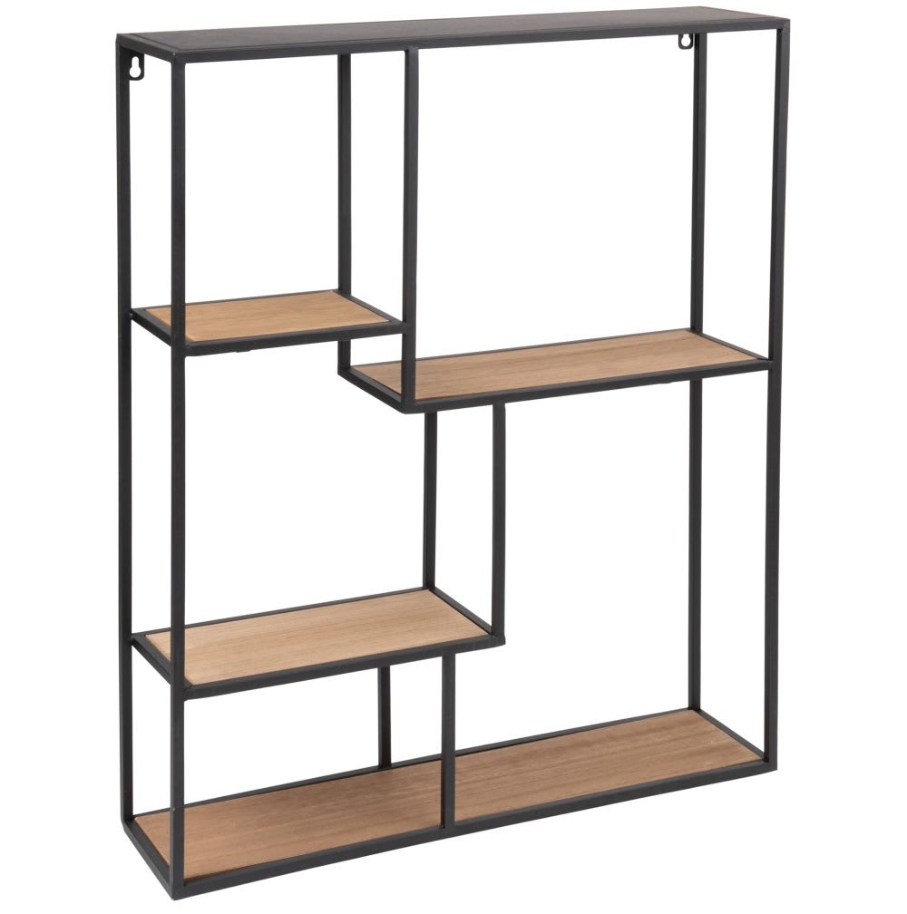 Black Metal Shelving Unit Joshua Maisons du Monde