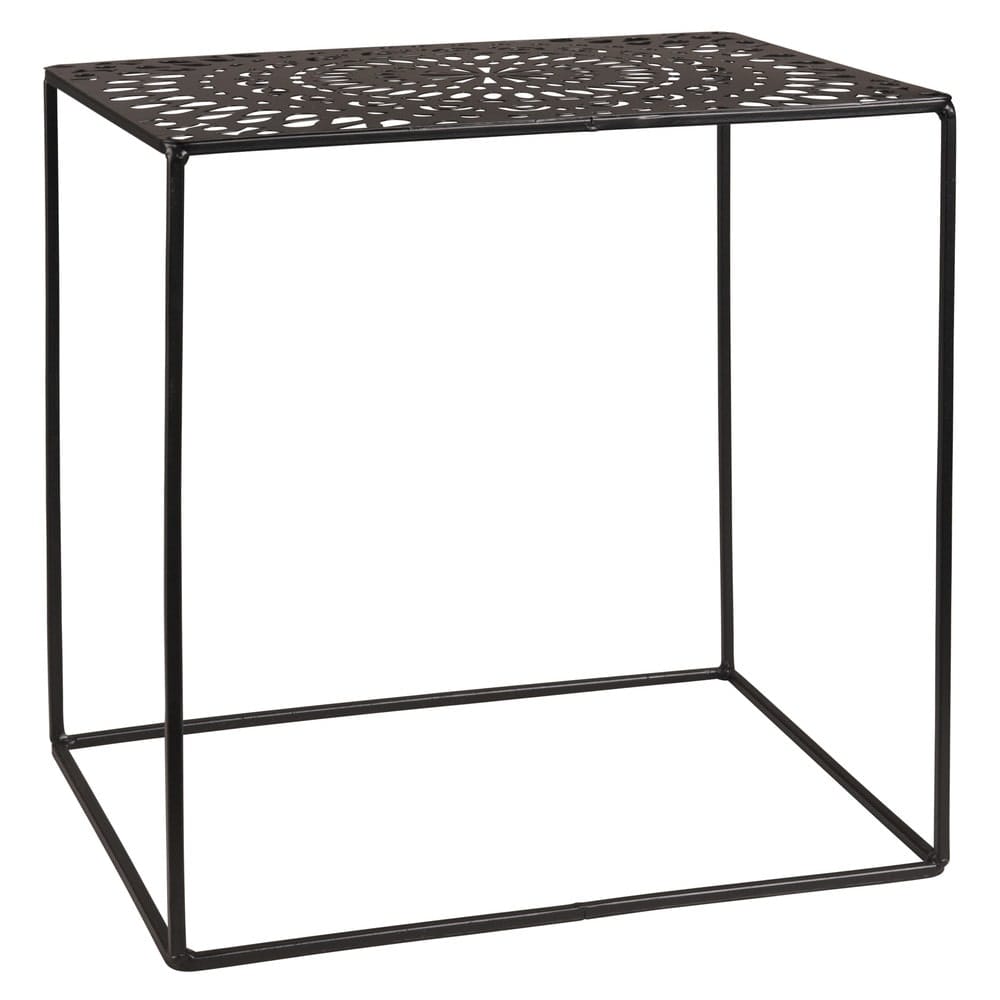 Black Metal Side Table Adhira Maisons du Monde