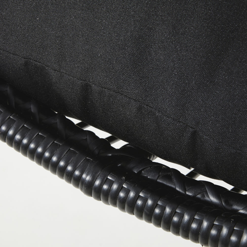 Black Resin Hanging Garden Armchair Calypso Maisons du Monde