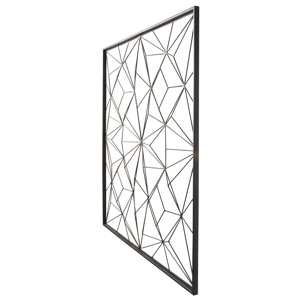Black Wire Wall Art 100x100 Vasily Maisons du Monde