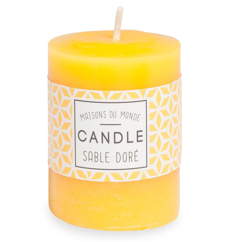 Bougie jaune Votive Maisons du Monde