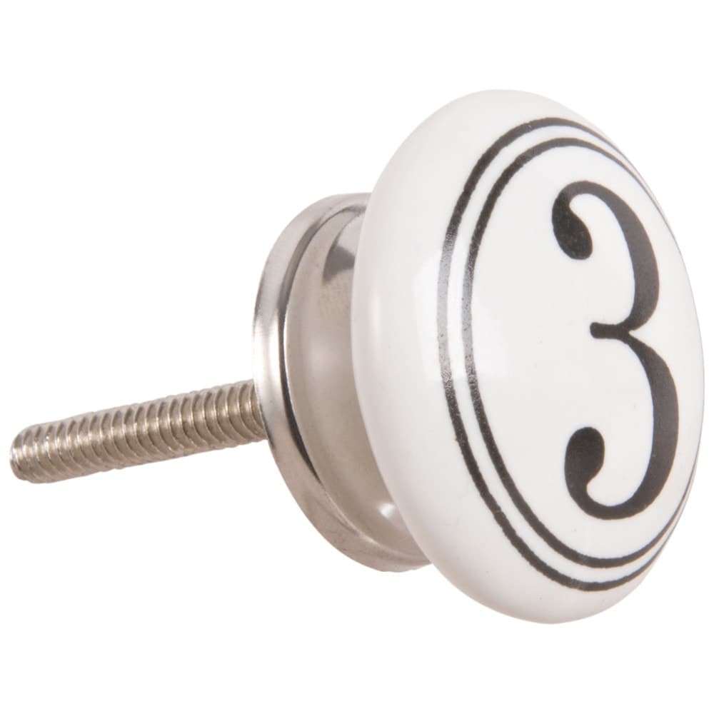 Bouton De Porte Porcelaine Maison Du Monde Bouton de porte en céramique numéro 3 | Maisons du Monde