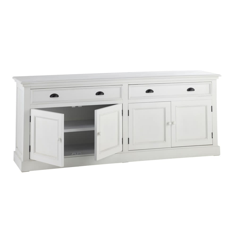 Credenza 4 ante e 4 cassetti bianca Newport Maisons du Monde