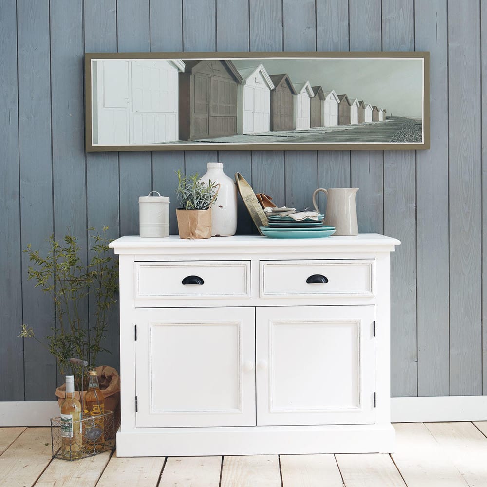 Credenza bianca in legno L 106 cm Newport Maisons du Monde